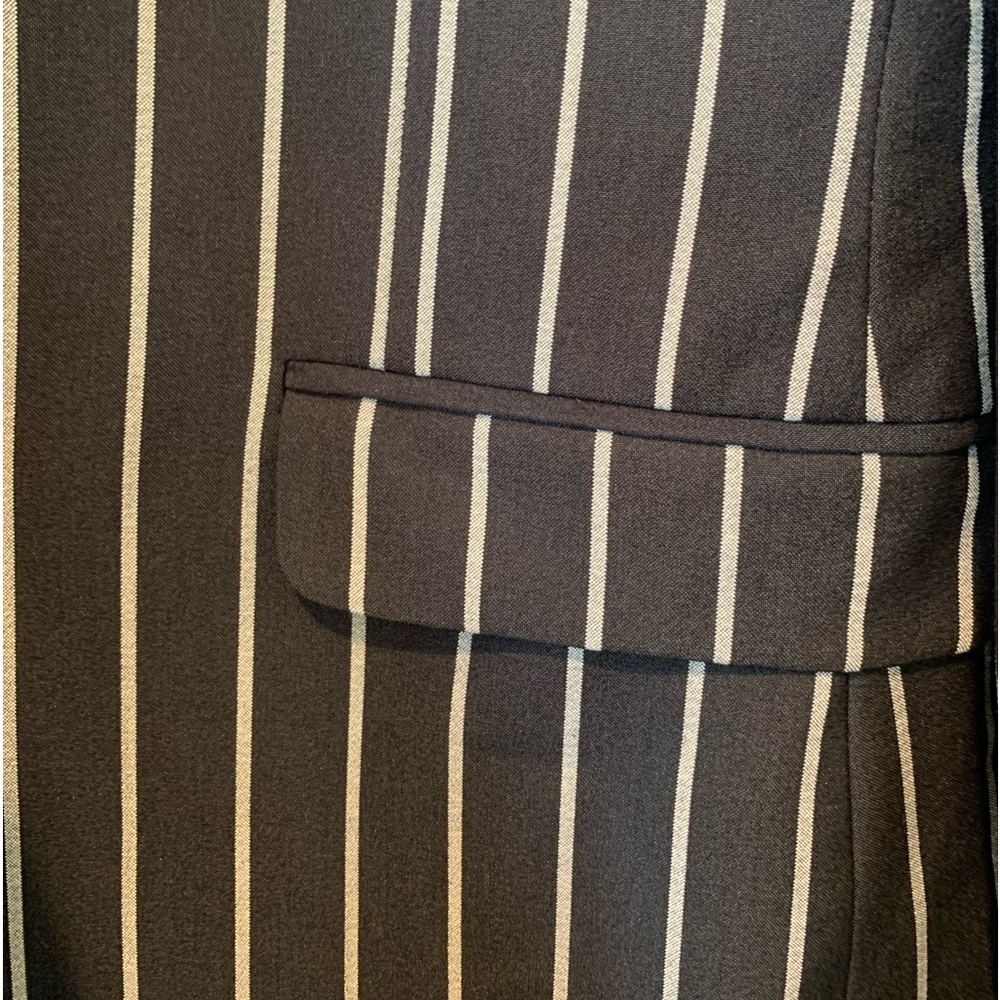 NWOT ASOS Mens Sport Coat / Suit Jacket Black with Pin Stripes Size 42 Regular - Picture 8 of 11